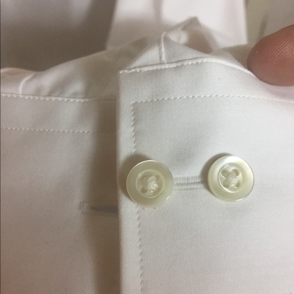 Brand New HUGH and CRYE white dress shirt! - Picture 4 of 5